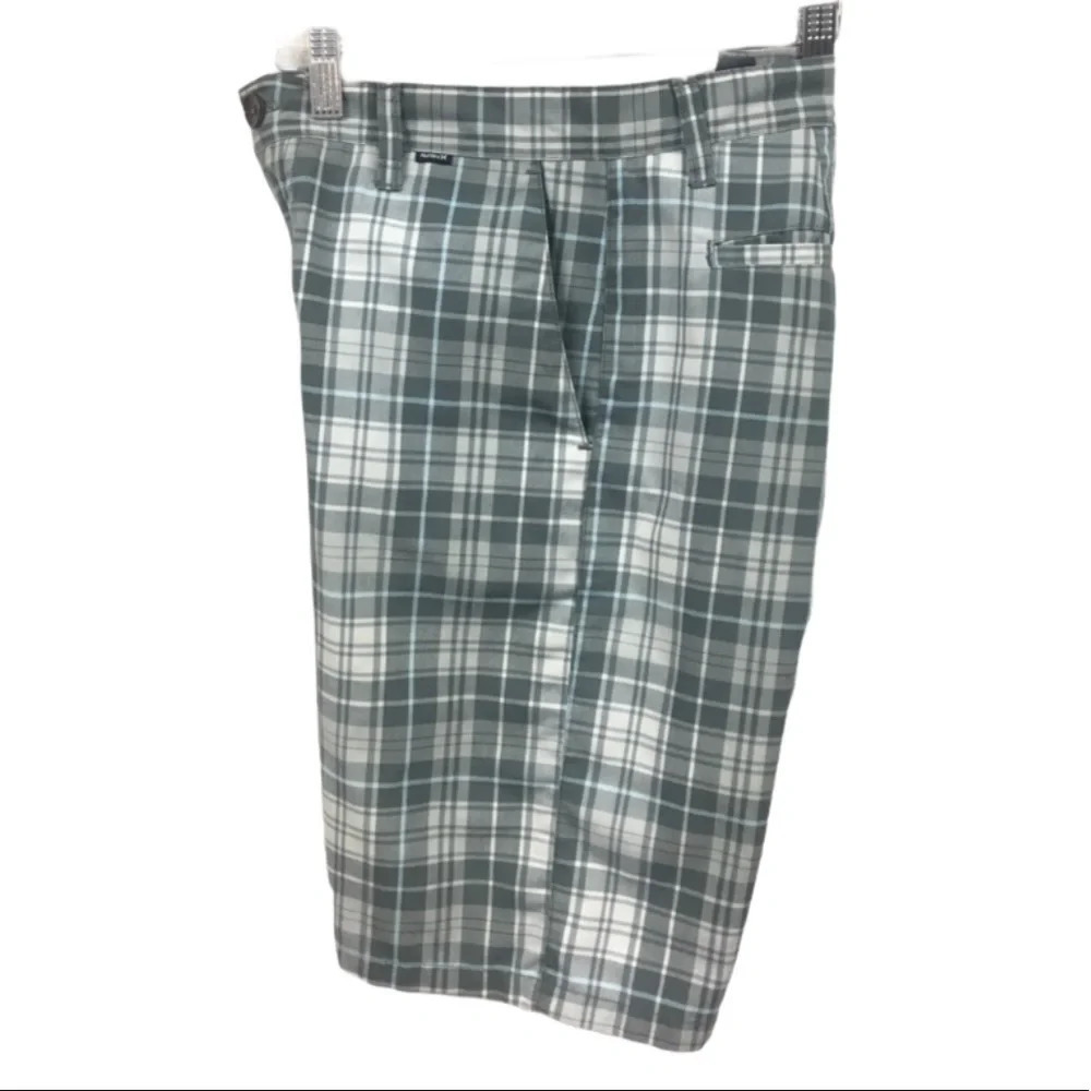 Sh140 Hurley Surfer Brand Flat Front Shorts 30
